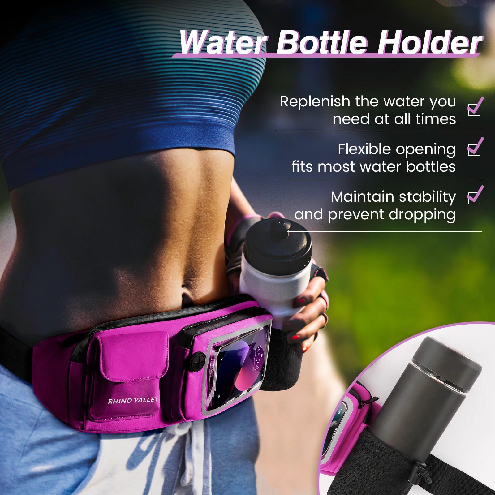 Waterproof Running Waist Bag Sports Jogging Portable Outdoor Phone Holder Belt Bag Women Men Fitness Sport Accessories