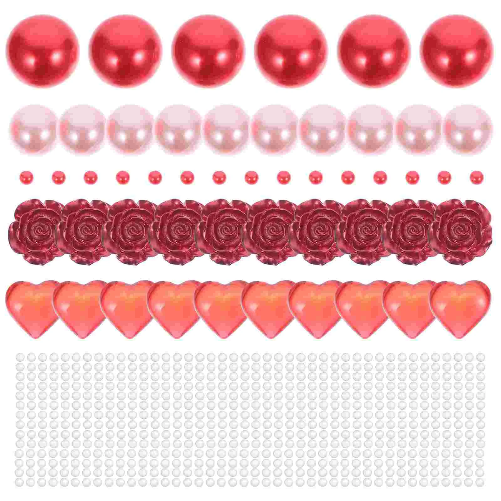 

Vase Beads Heart Filler Valentine Floating Acrylic Day Fillers S Bead Decorations Table Diamond Shape Makeup Faux Baubles