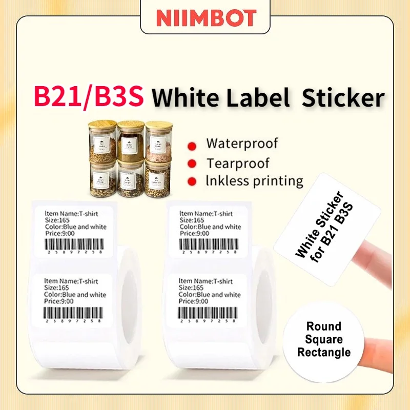 (Круглая серия) NIIMBOT круглая наклейка для Термоэтикеток бумаги принтера B21 B3S