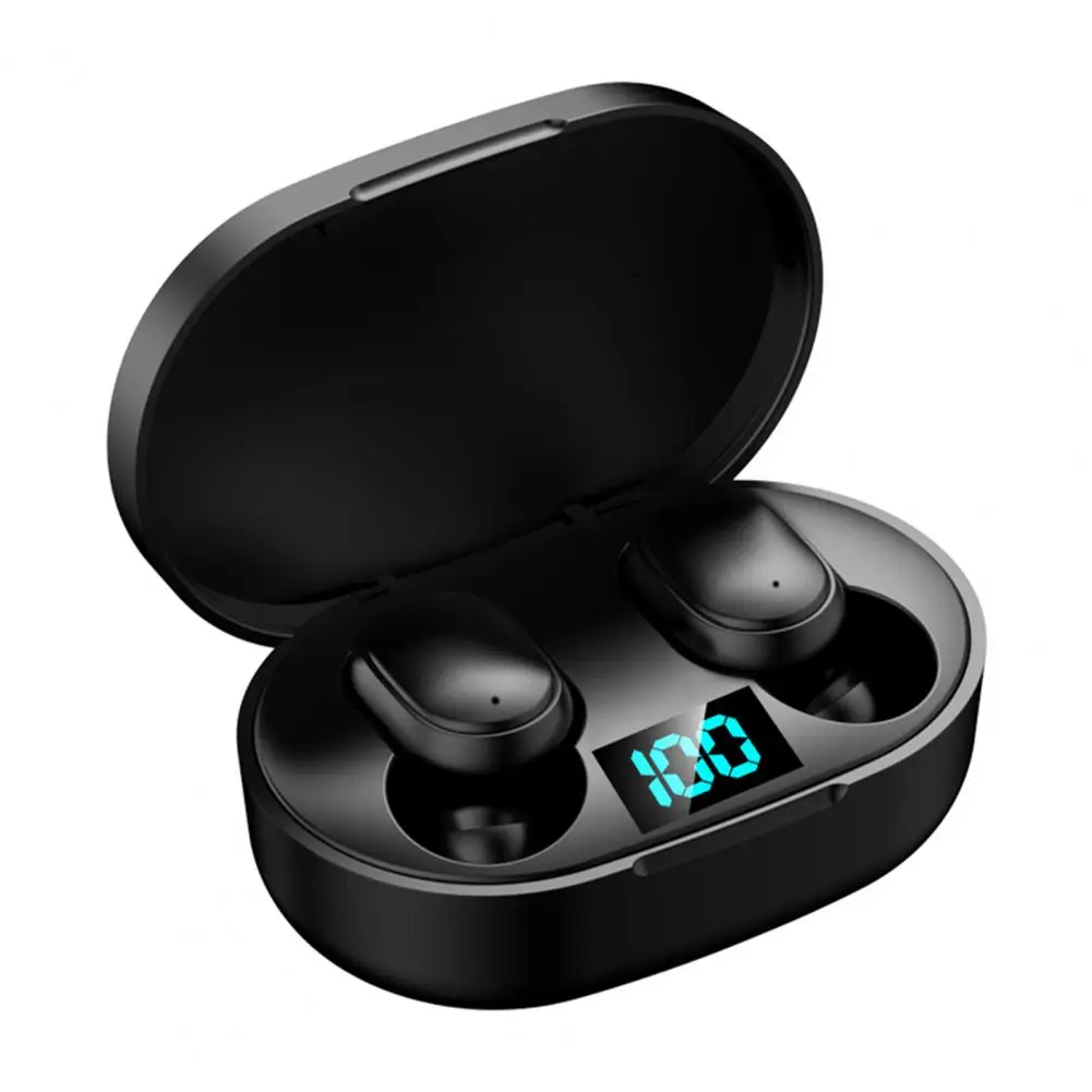 

1 Set Handsfree Stable Connection 45mAh Earphone with Wireless Charging Case Bluetooth-compatible Earbud Game Component