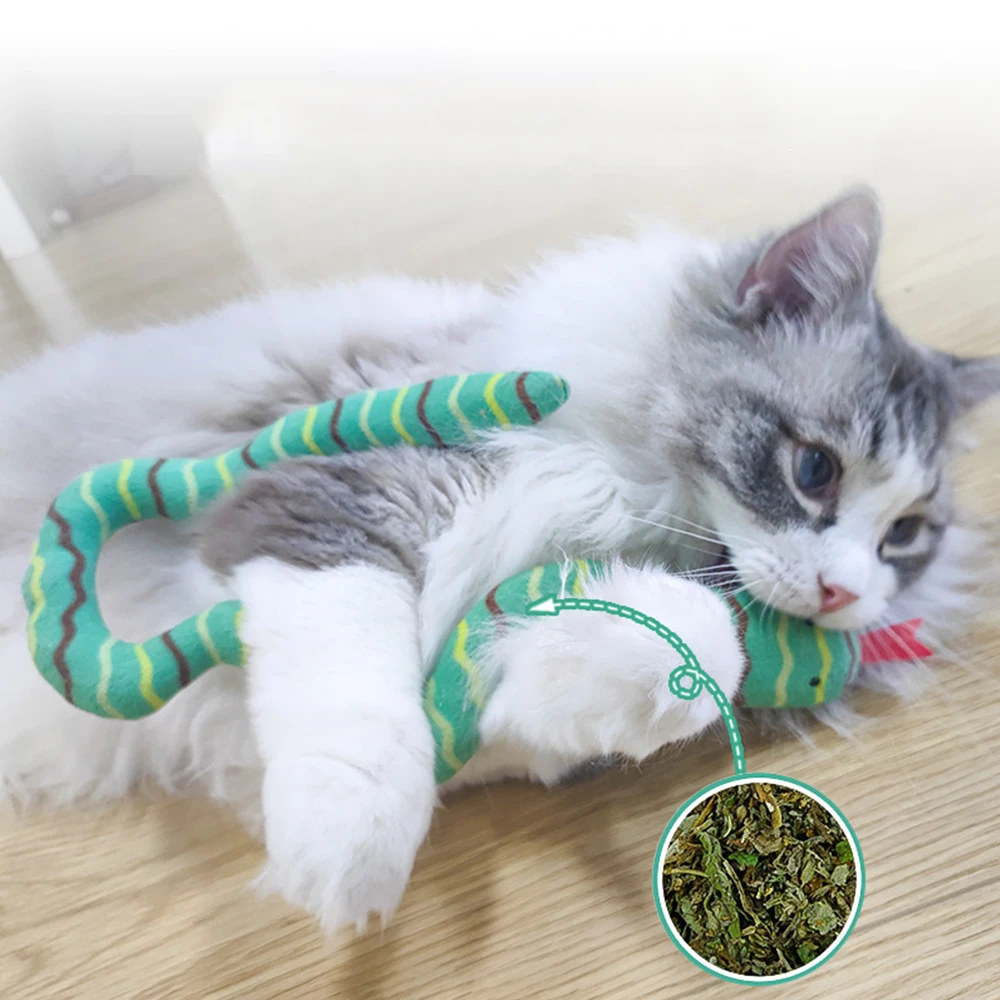 

Милые игрушки для кошек, забавная модель, игрушка для кошек, змея, зубы, мята, мягкая игрушка, котенок, жевательные игрушки для кошек, товары д...