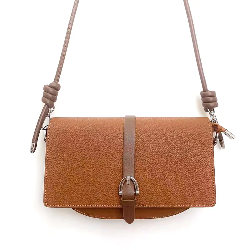 

[Togo top leather] Vintage saddle bag women's autumn and winter new 2022 summer versatile One Shoulder Messenger Bag