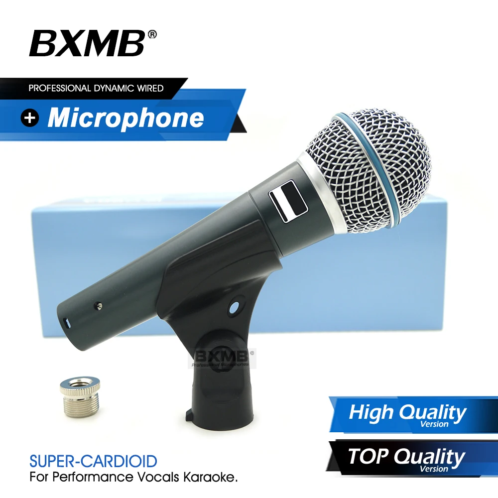 

TOP HIGH Quality BETA58A Professional Wired Microphone Super-Cardioid BETA58 Dynamic Mic For Performance Live Vocal Karaoke