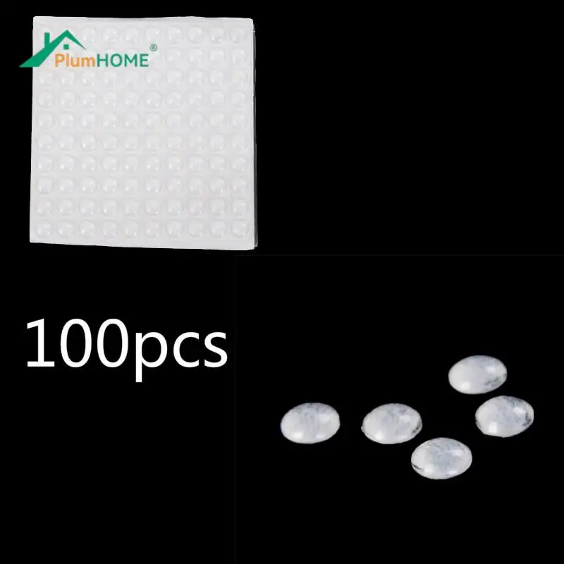 

10/100pcs Self Adhesive Rubber Feet Pads Silicone Transparent Cupboard Door Close Buffer Bumper Stop Cushion For Drawer Cabinet