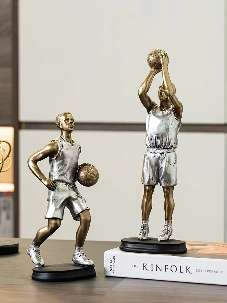 

Декор для дома, настольное украшение, баскетбольная звезда, статуя спортсменов, аксессуары для комнаты, американская эстетика, поделки, под...