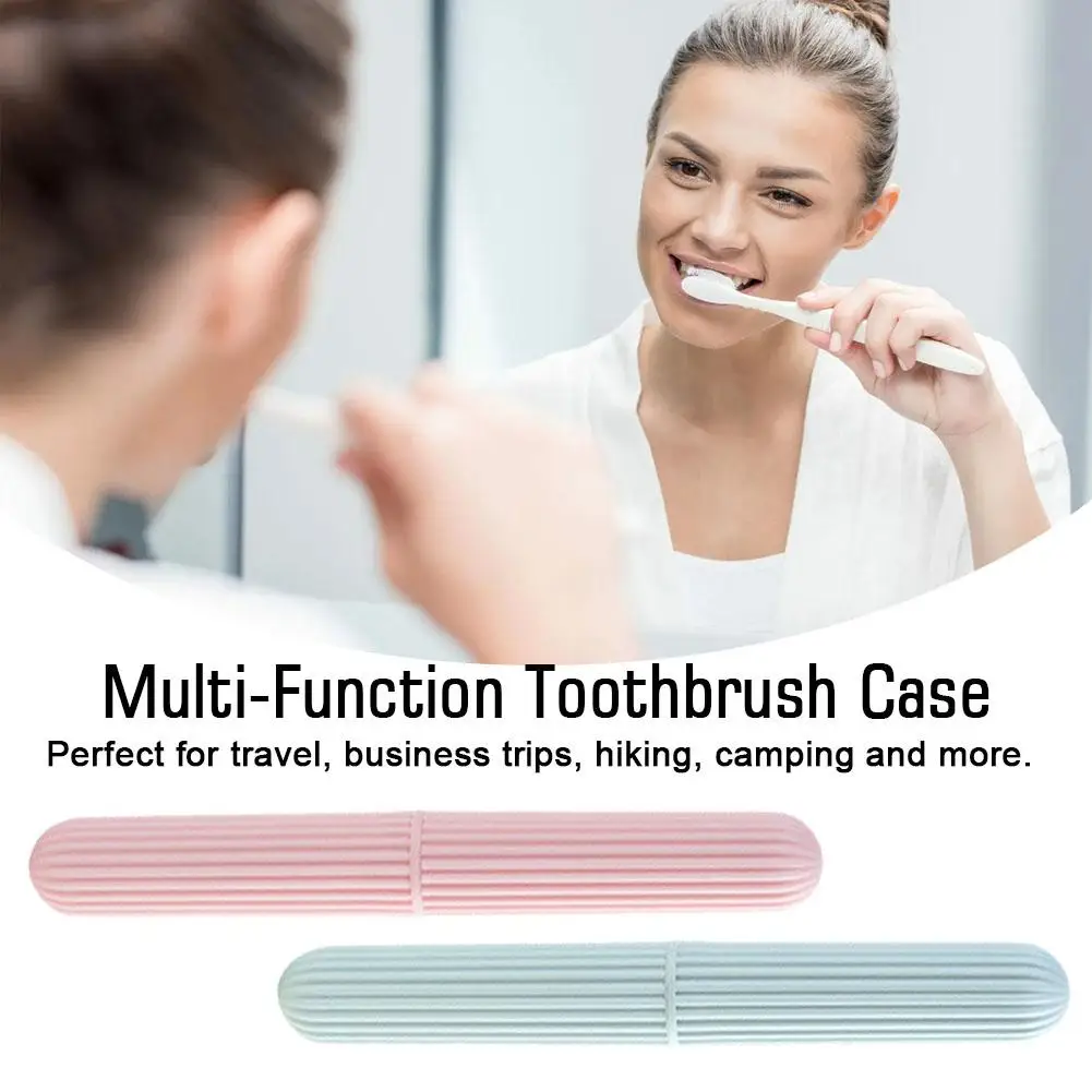 

Multi-Function Toothbrush Case With Cover Portable Outdoor Cover Travel Box Protect Protect Dust-Proof Tube Tooth Home Brus T3C0