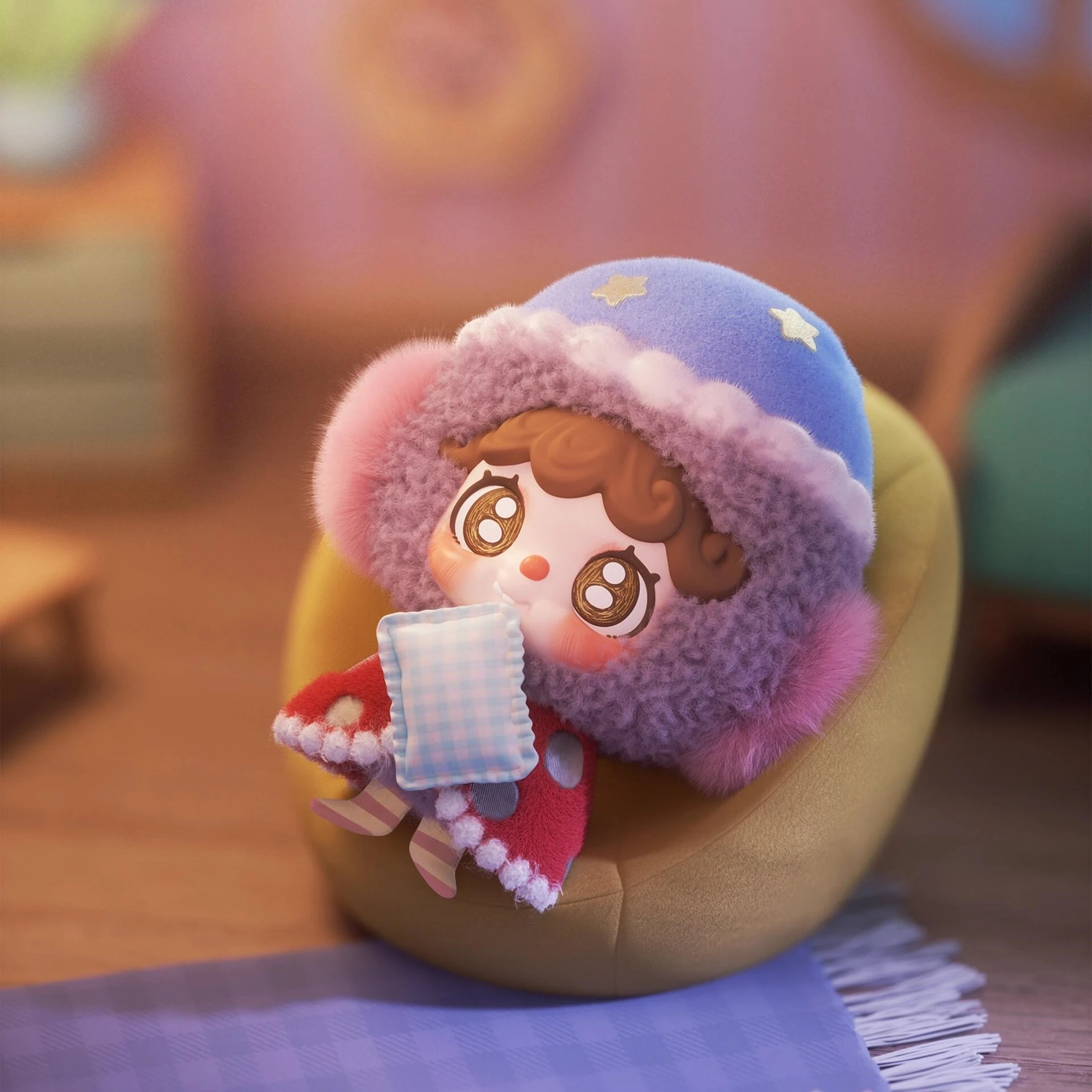 Фото Оригинальная плюшевая игрушка-подвеска Piropiro Windborne Sweet Dreams Series в виде милой куклы, коллекционный подарок №2