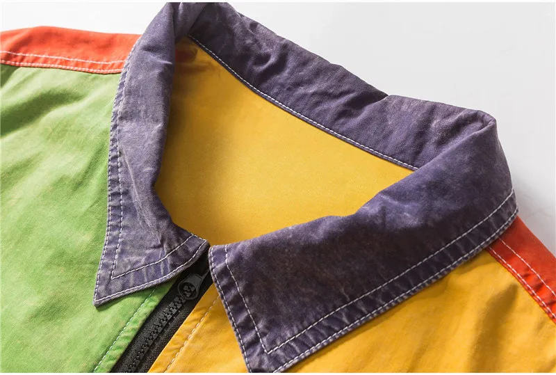 Модная куртка большого размера в стиле хип-хоп уличное пальто с заплатками