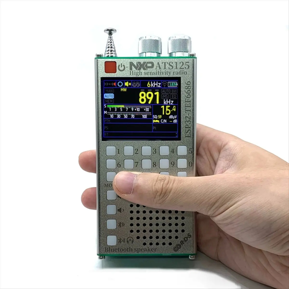 Фото Акция: Портативный радиоприемник ATS125 65-108 МГц FM/SW/MW/LW с чипом NXP TEF6686, двухрежимный Bluetooth-стерео №4