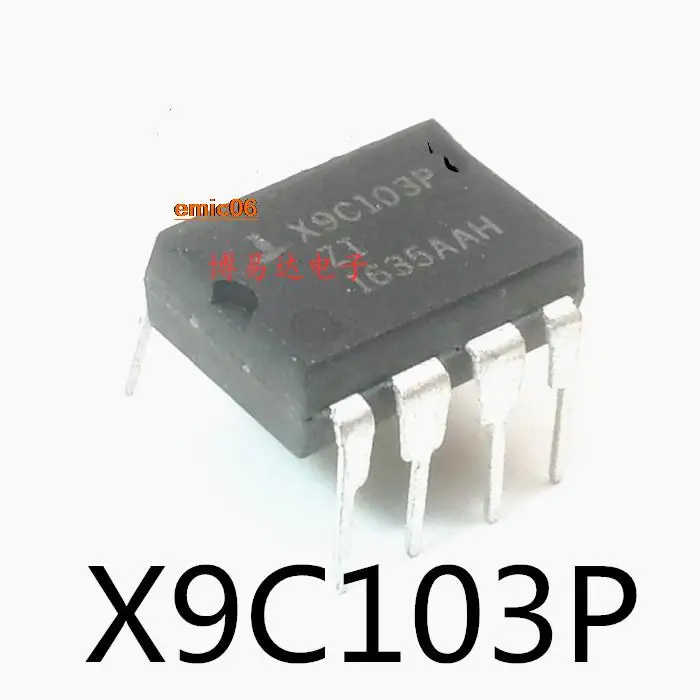 Оригинальный сток X9C103P X9C103PIZ DIP8 X9C103