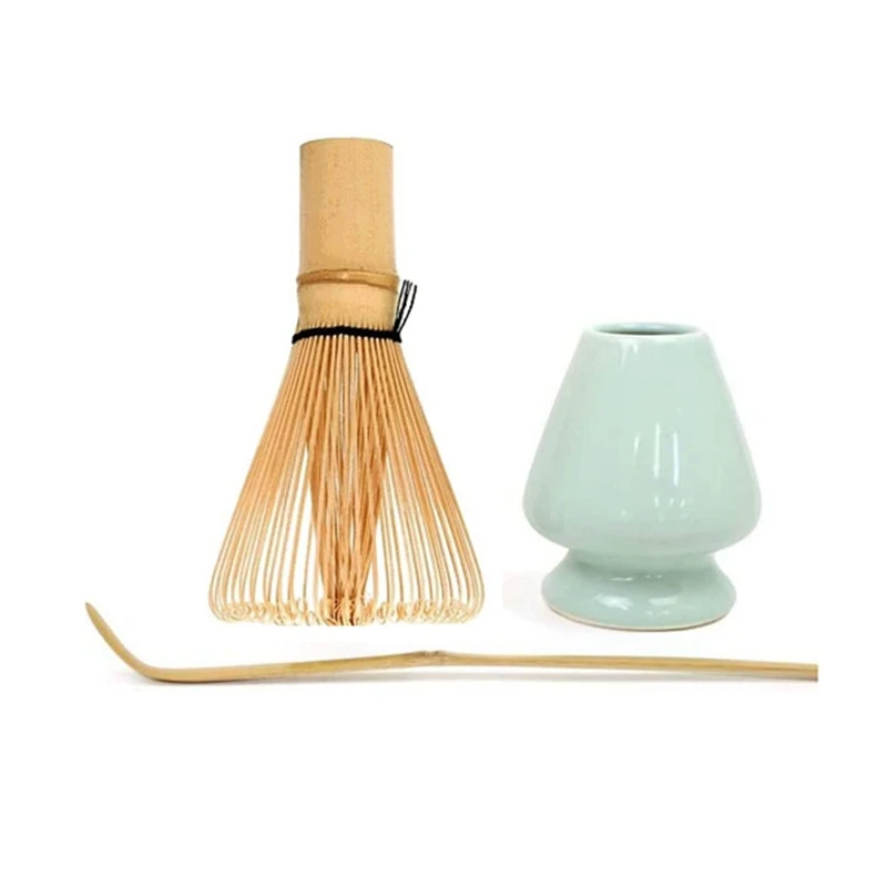 

Practical Matcha Whisk Set Bamboo Matcha Tea Set 100 Prong Matcha Whisk (Chasen), Traditional Scoop, Matcha Whisk Holder