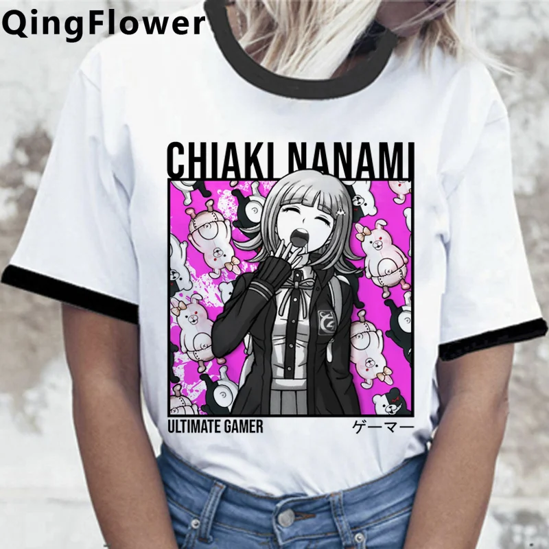 Ouma Kokichi Danganronpa Mikan Tsumiki Футболка мужская белая футболка tumblr Винтажная kawaii |