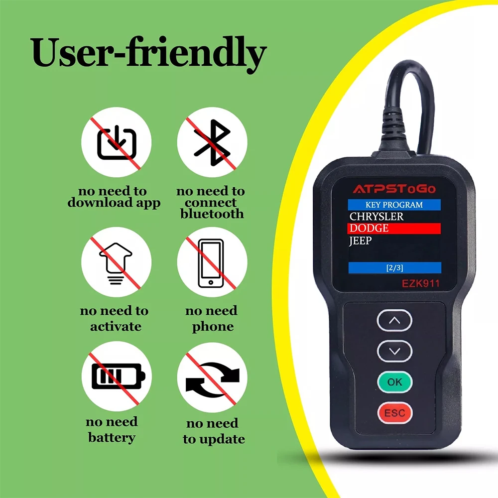 ATPSTOGO 2 шт. новый дистанционный брелок и инструмент для программатора 2014 2015 2016 2017