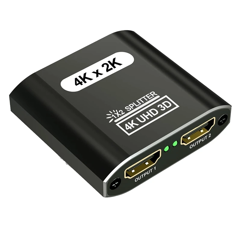 1 In 2 Out Video Switcher 4K@30Hz HDMI-Compatible Splitter Support 3D HD 1080P For Fire Stick PS Blu-Ray Cable TV Box