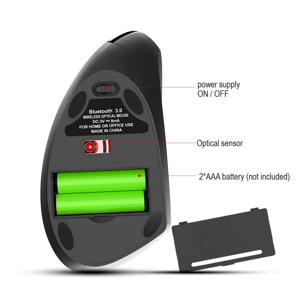 wireless mouse gamer gaming mice bluetooth usb vertical ergonomic for pc computer laptop notebook desktop rechargeable mause kit free global shipping
