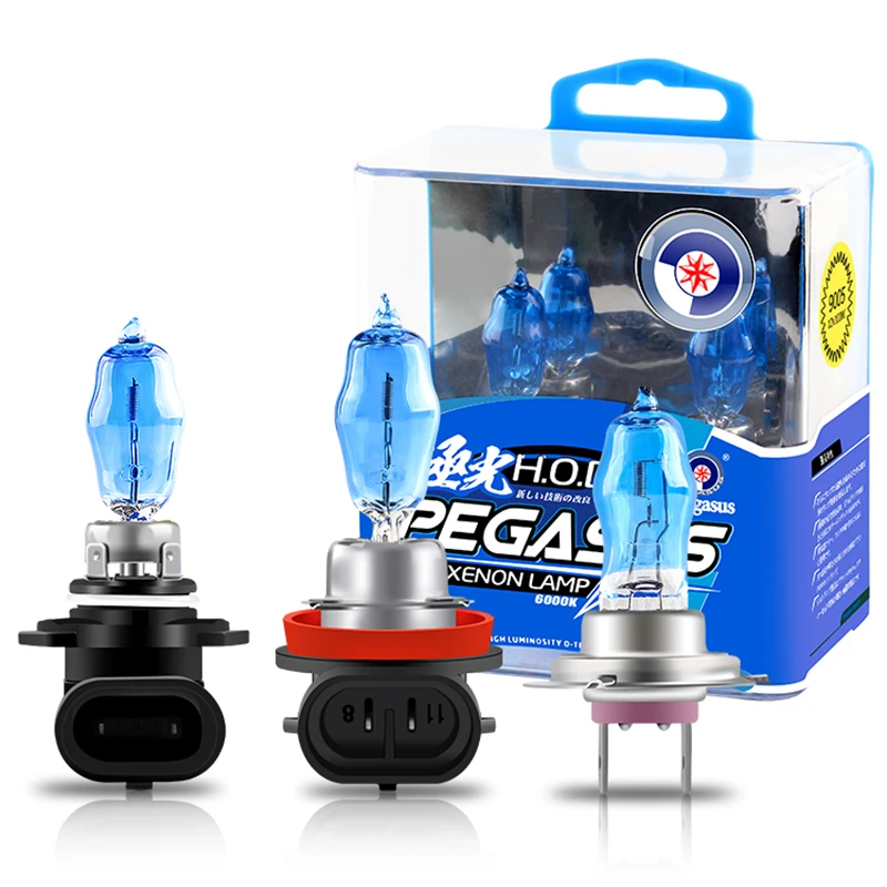 2 шт. автомобильные галогенные лампы H1 H3 H4 9005 HB3 9006 HB4 H11 100 Вт