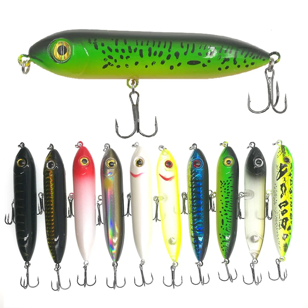 

1pcs Pencil Fishing Lure 10cm 12g Long Casting Pencil Popper Top Water Floating Lifelike Isca Artifical Hard Bait Pesca