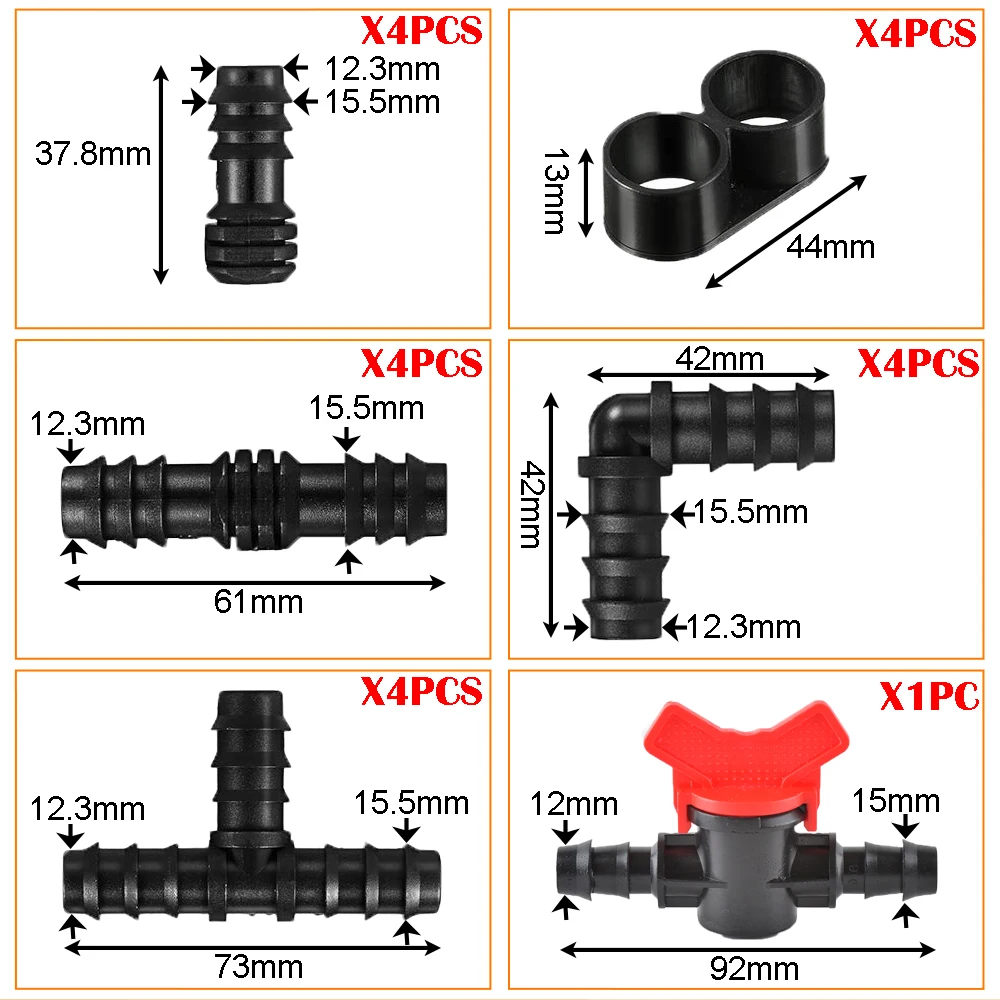 

Комплект фитингов для капельного орошения GI Yuling