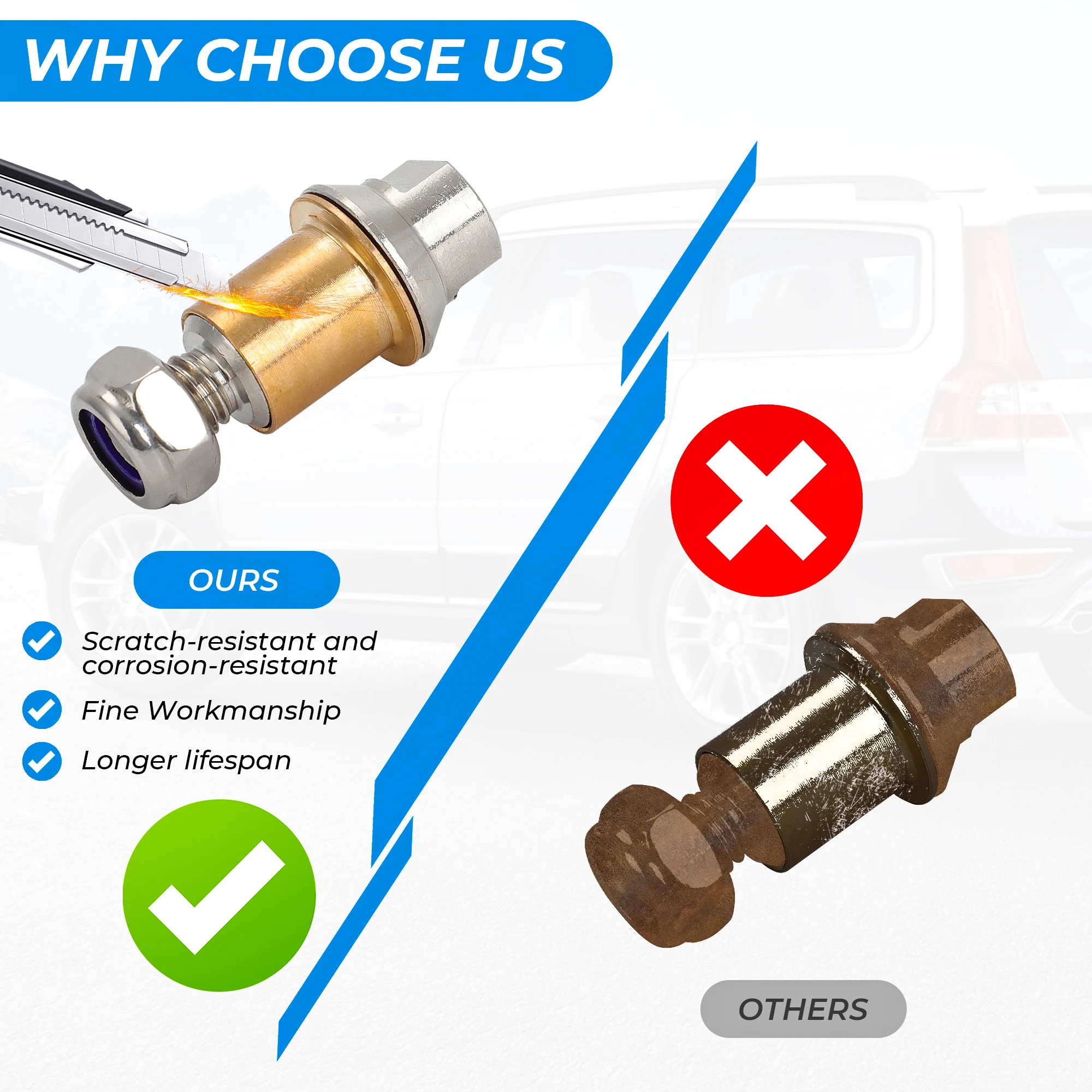 31457368 для Volvo XC70 XC60 V70 S80 2006-2016 304 комплект ремонта петель из нержавеющей стали