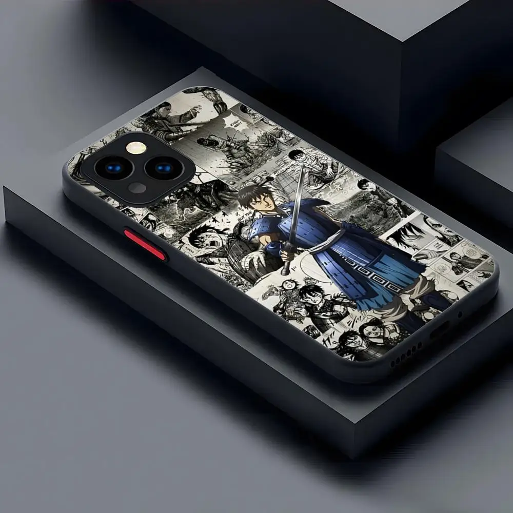 Чехол для телефона Kingdom Manga Kanki Hara матовый прозрачный 16 15 iPhone 12 11 13 Pro Max X XR XS 8 SE Mini Plus