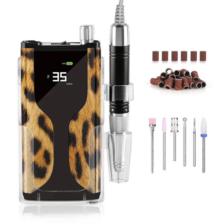 Мощный крутящий момент 35000 Φ электрическая дрель для ногтей перезаряжаемая Belle