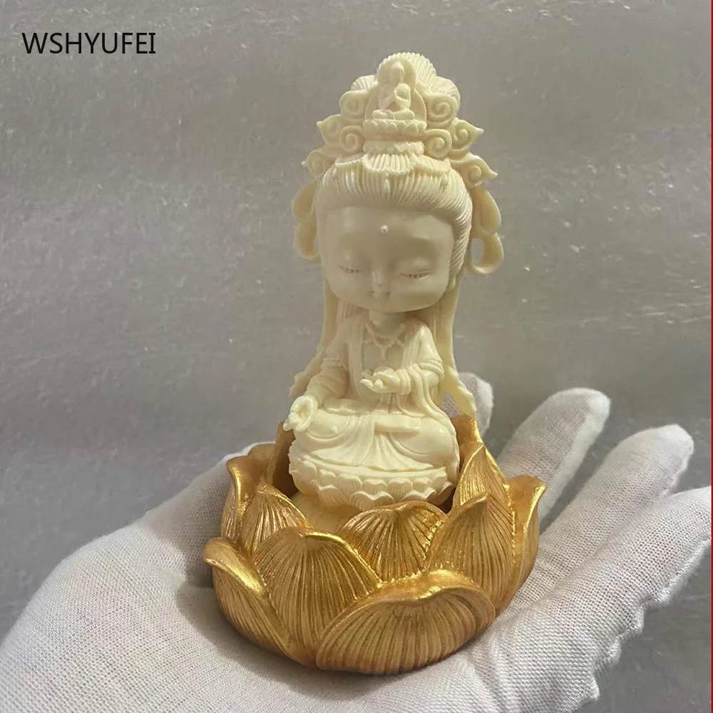 WSHYUFEI 1 комплект скульптура лотоса Гуаньинь искусственная высококлассная