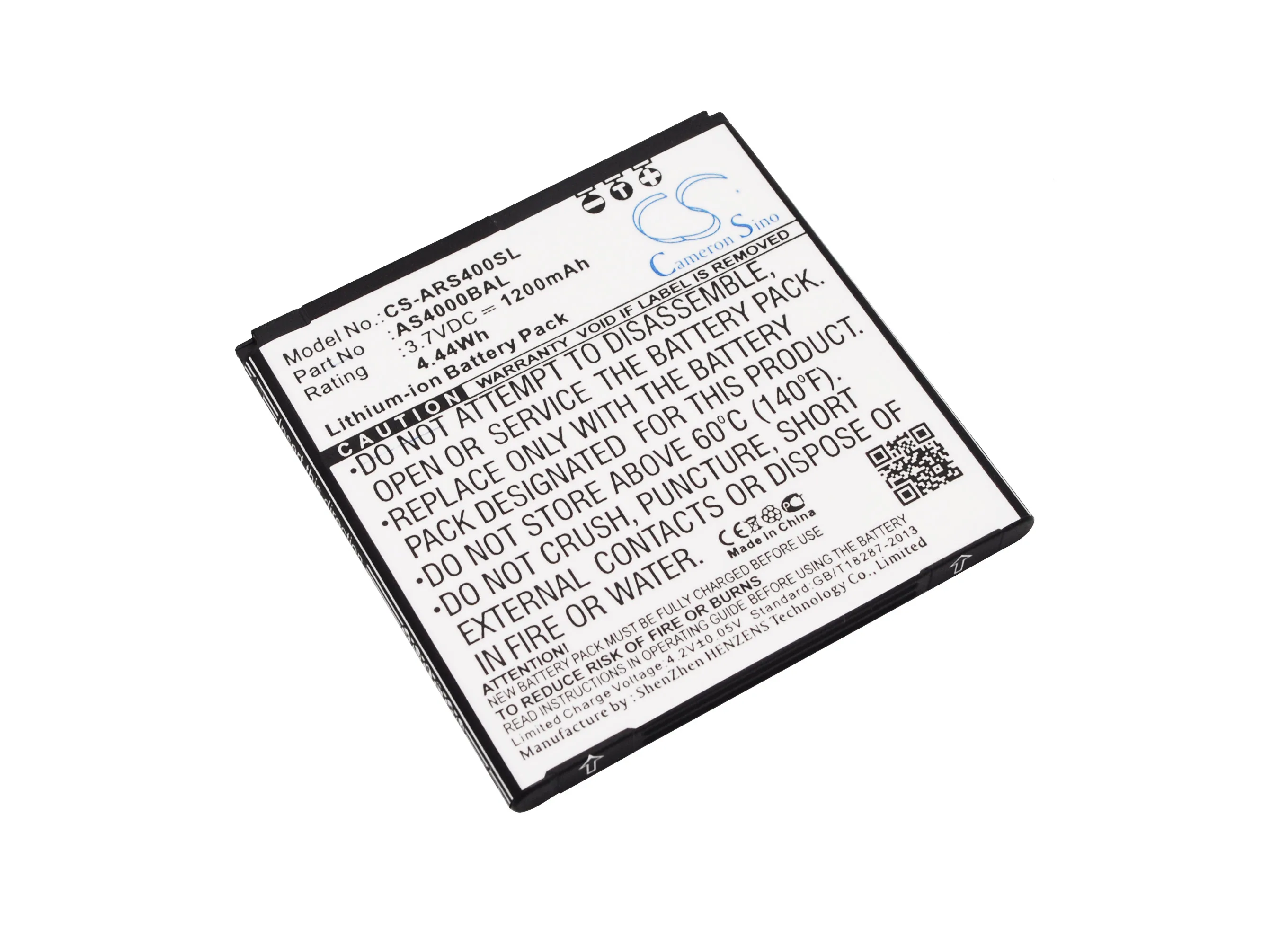 

CS 1200mAh / 4.44Wh battery for ALIGATOR S4000, S4000 Dou, S4020 AS4000BAL