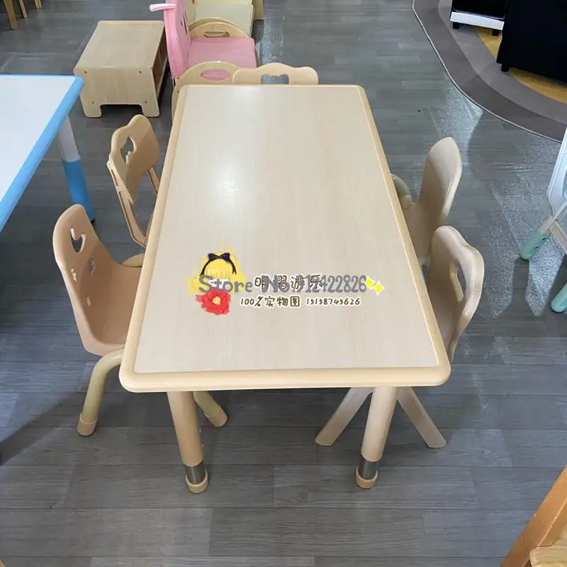Подъемный домашний письменный стол прямоугольный для детского сада обучения и