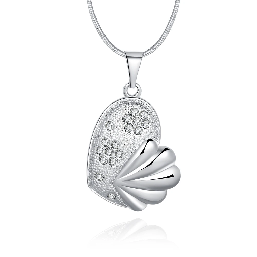 

Silver Necklace Women's Fish-shaped Diamond Necklace Jewelry