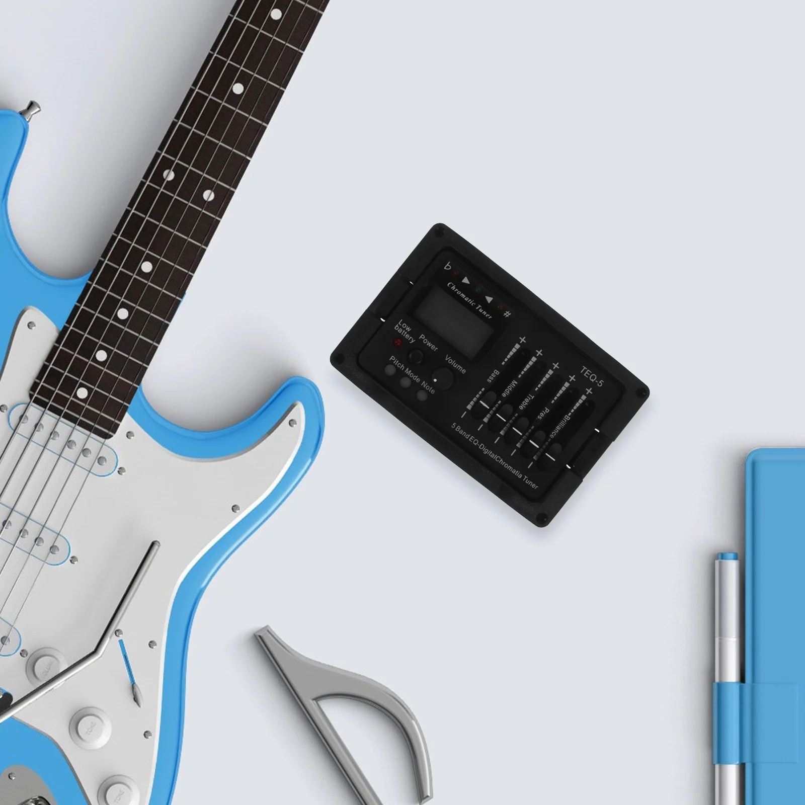 5-полосный эквалайзер предусилителя звукосниматель предусилитель для