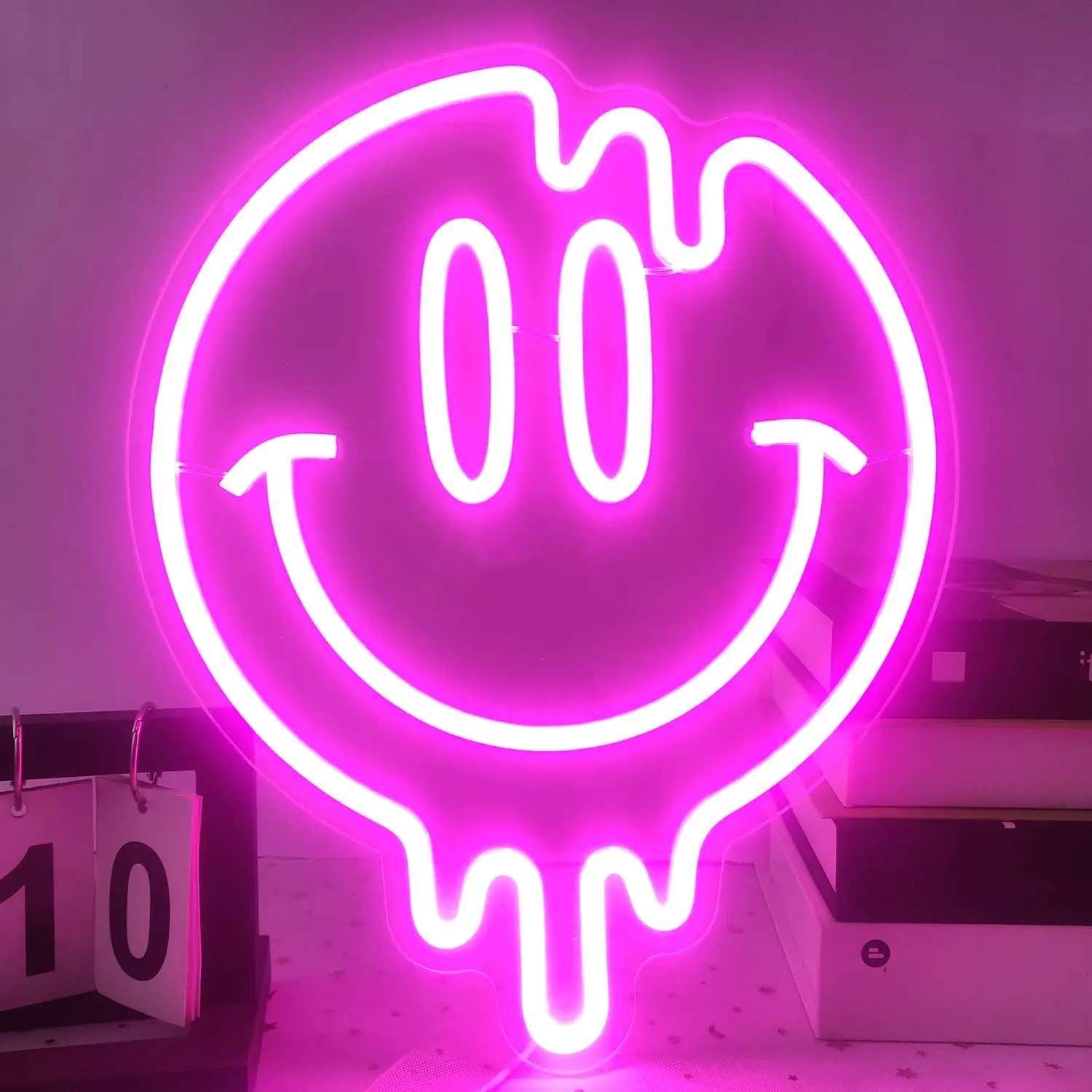 

Smile Face Sweaty Smiley Neon Sign Custom Cartoon Anime Neon Light Sign for Children‘s Kawaii Room Bedroom Decor Decoration