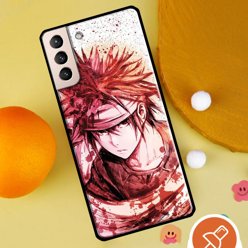 Чехол для телефона с аниме Shokugeki No Soma Samsung Galaxy S22 S21 Ultra S20 FE Note 20 S8 S9 S10 10 Plus - купить по