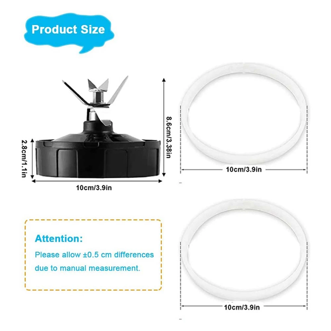 Запасные части для блендера Ninja с 6 ребрами Nutri Auto IQ BL450-70 BL451-70 BL454-70 BL455-70