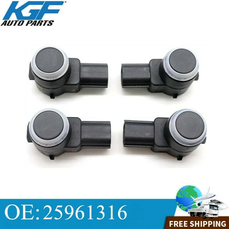 

4x White Reverse Backup Parking Assist Object Sensor PDC For GM 25961316 repalce