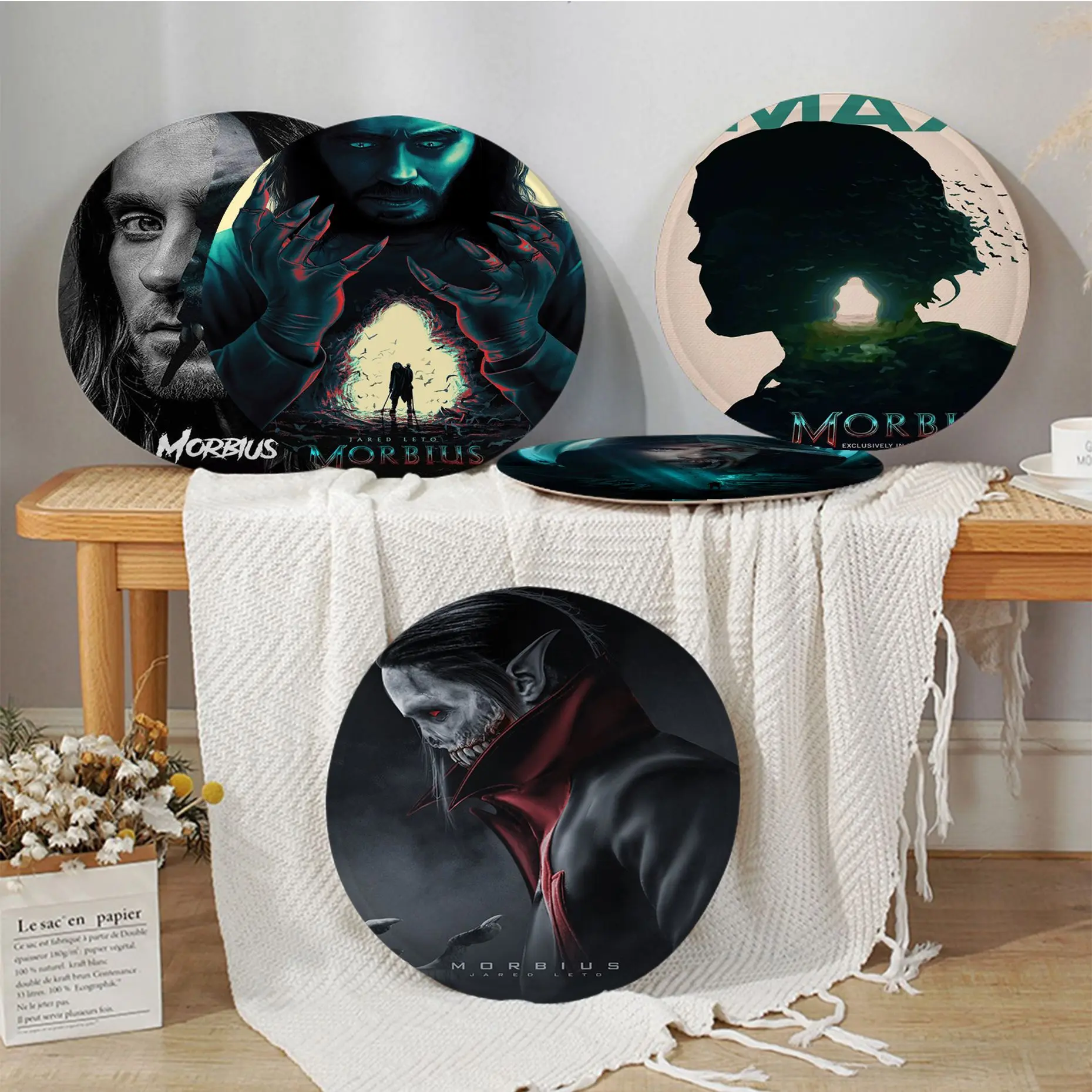 

Disney Marvel Morbius Art Meditation Cushion Stool Pad Dining Chair Tatami Seat Cushion Anti-Slip Chair Cushions
