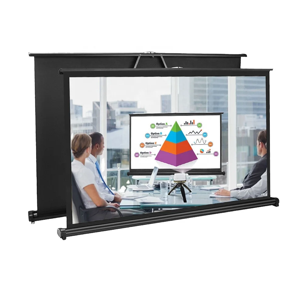 

Портативный Экран TSH50/Оборудование для презентаций mico, светодиодный мини-проектор Touyinger 50 дюймов 16:9, легко носить с собой для частного кинот...