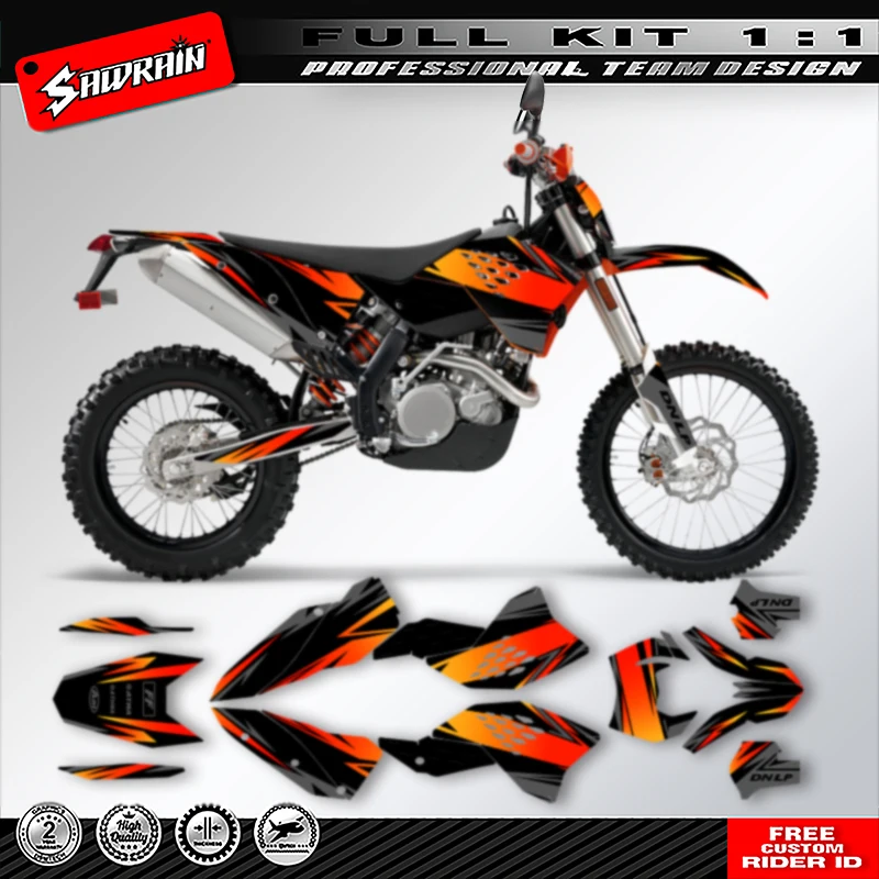 Фото Наборы наклеек с графикой мотоцикла Sawrain для KTM SX SXF 2007 2008 2009 2010 EXC XCW 2008 2009 2010 2011 007 №2