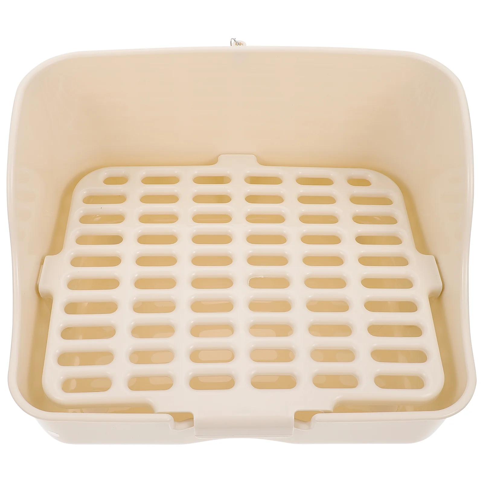

Rabbit Toilet Pet Potty Carriers Travel Tray Training Bunny Supply Plastic Basin