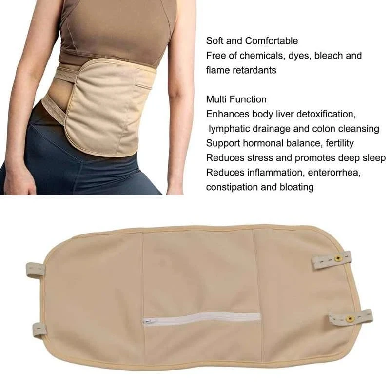 

Reusable Oil Bag Anti Leakage Oil Belt Protection Castor Oil Stomach Wrapping for Liver To Improve Sleep Softness and Elasticity
