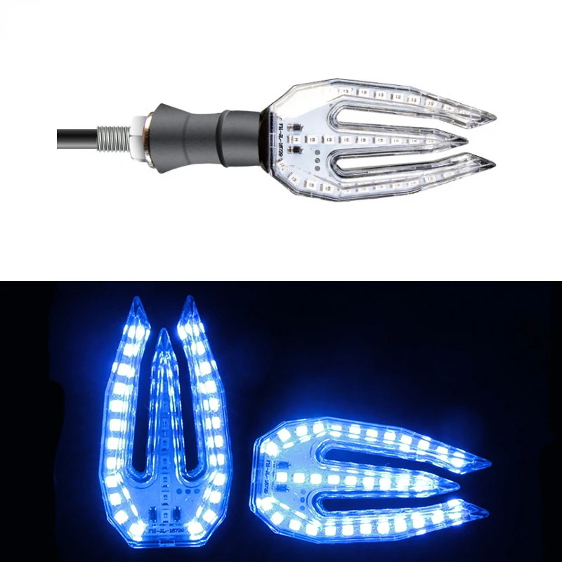 

Сигнал поворота для мотоцикла, 33 светодиодный, трехзубчатый источник светильник, твердый корпус, дневные ходовые огни, s-обрасветильник, двухрежимный, включение