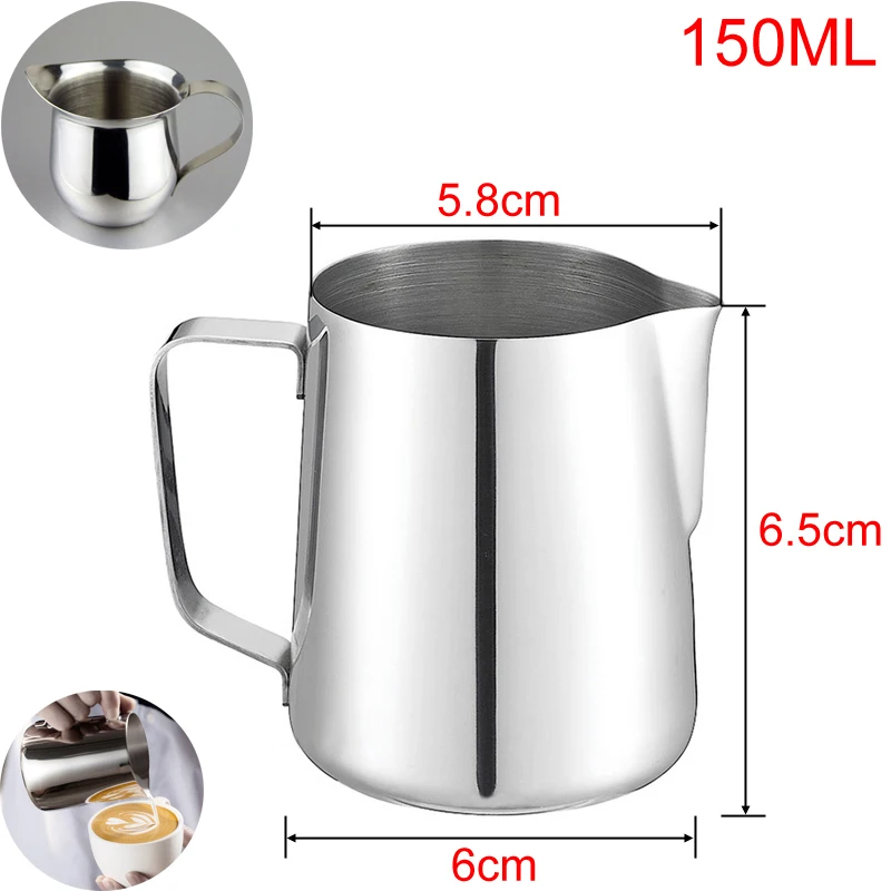 

150ml 90ml 60ml Japanese Style Expresso Stainless Steel Kitchen Craft Coffee Frothing Milk Latte Jug
