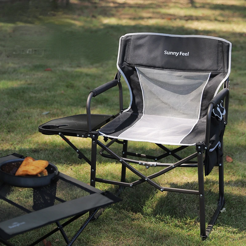 Outdoor Camping Chair Dinner Tourist Seat Mesh Backrest Mountaineering Chair