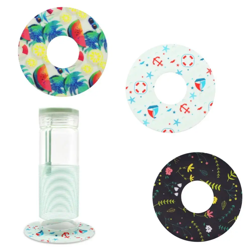 

Anti Overflow Silicone Suction Ring Cup Holder Anti Slip Cup Sleeve Heat Insulation Round Silicone Ring Cup Pad Wholesale Hot