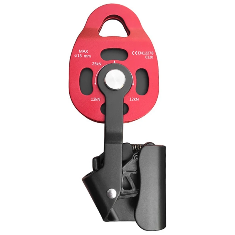 

HOT Aluminum Alloy With Ratchet Wheel One-Way Pulley Heavy Objects Lifting Tool Pulley Blocks Device Ascenders