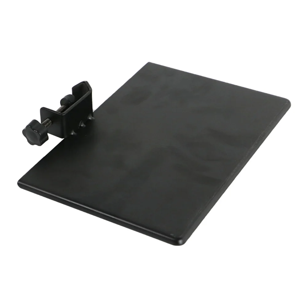 

Iron Tray Clamp Mic Desk Mount Clamp- On Tray Desk Keyboard Tray Sound Card Tray Bracket Live Streaming Mic Stand