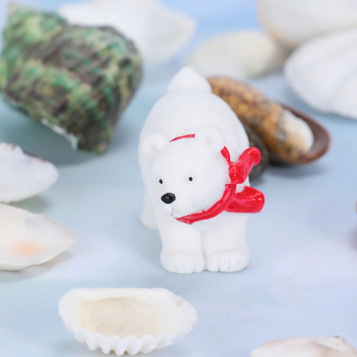 

Christmasbears Mini Figurine Decorations Ornaments Resin Treelandscape Micro Crafts Figurinesminiature Ornament Statue Decor