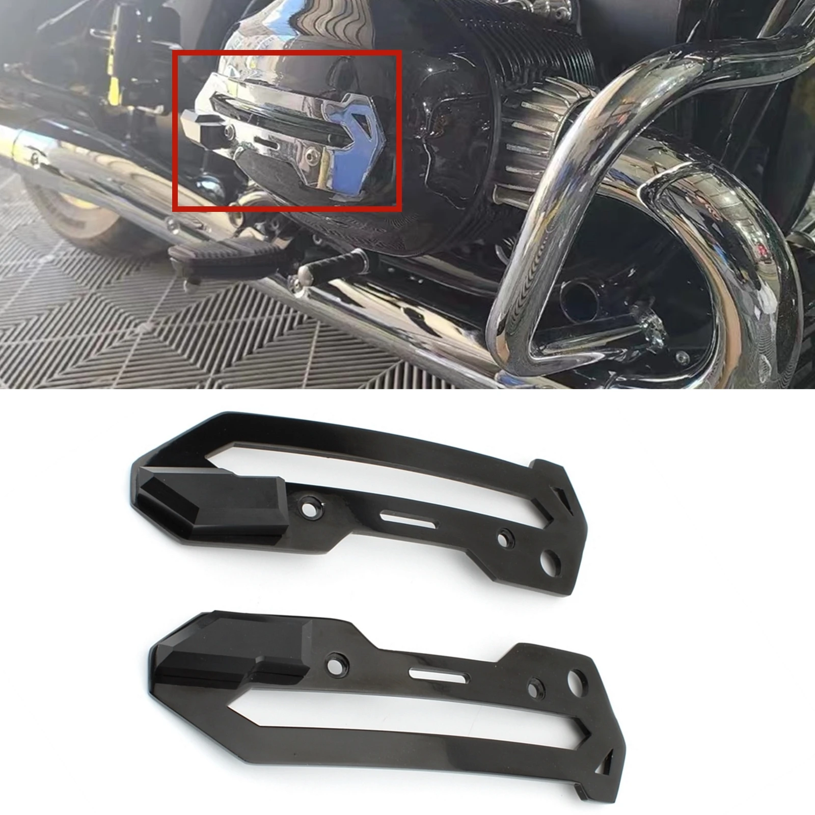 

Motorbike Engine Side Guard Frame Protector Cover Trim For BMW R18 Dreamer Classic R18B Ranger Bagger R18TC