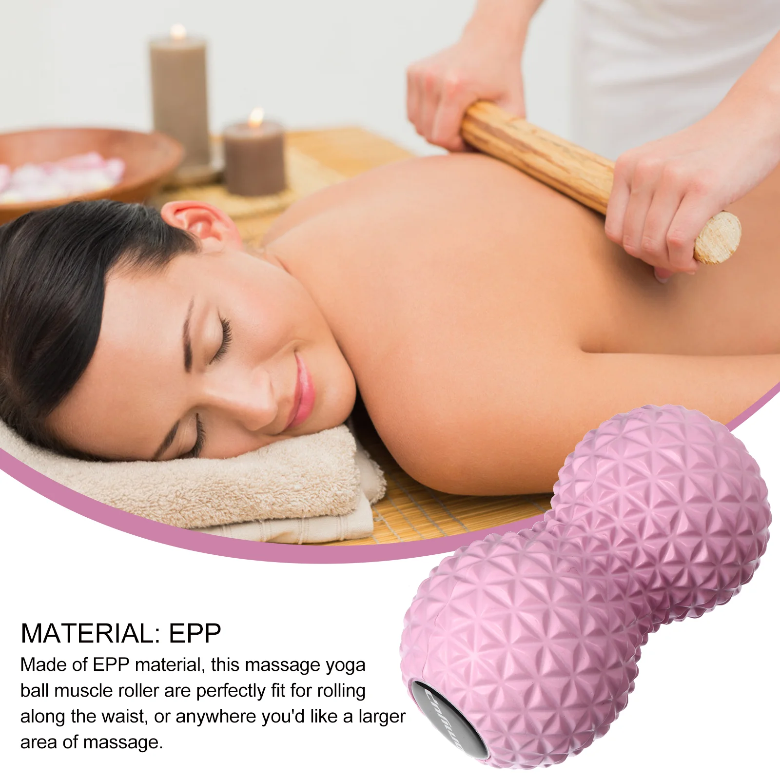 Хоккейный массажный мяч с арахисом фитнес-упражнения массажеры для шеи