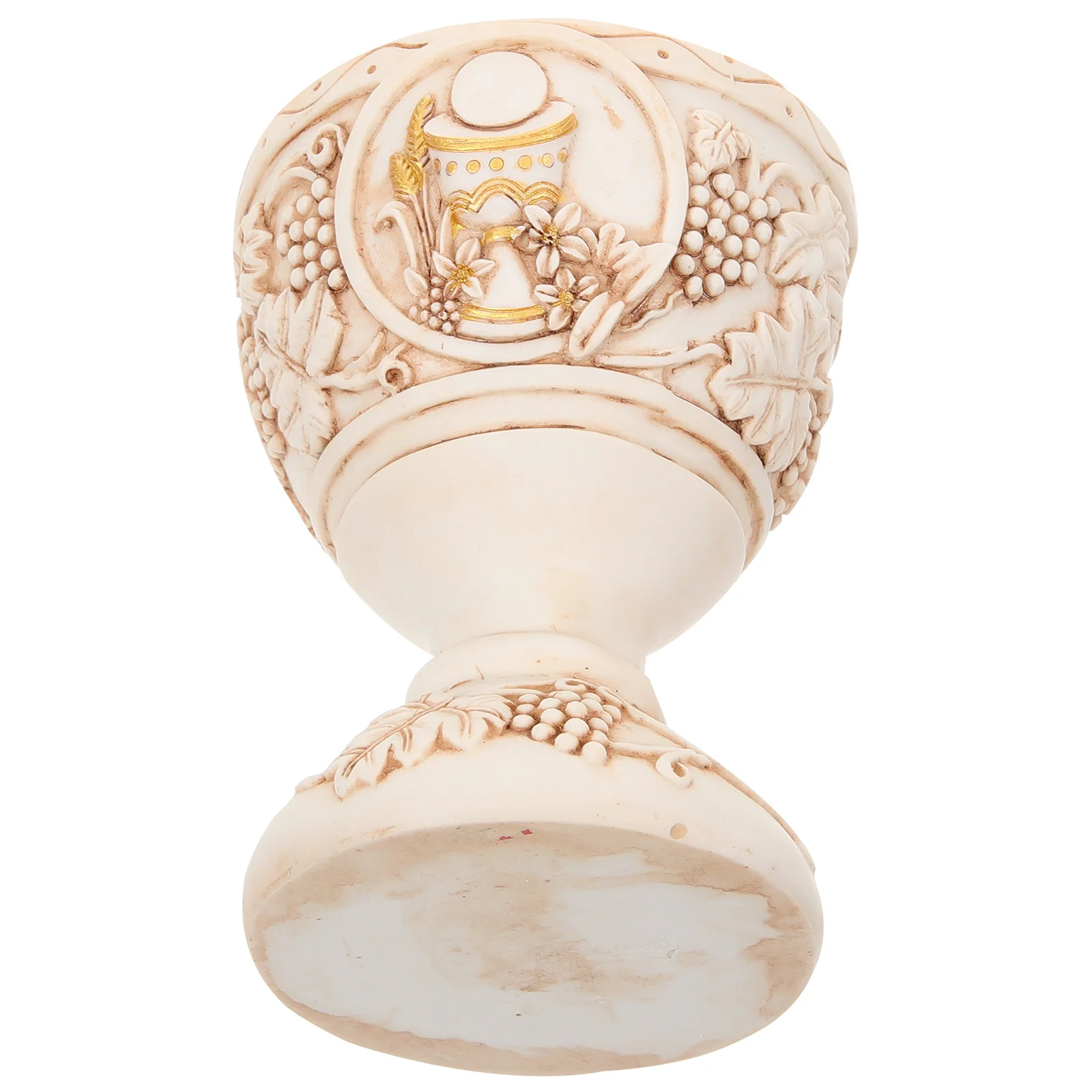 

Church Holy Water Cup Vintage Resin Holy Water Container Figurine Christian Cup Ornament Church Decor