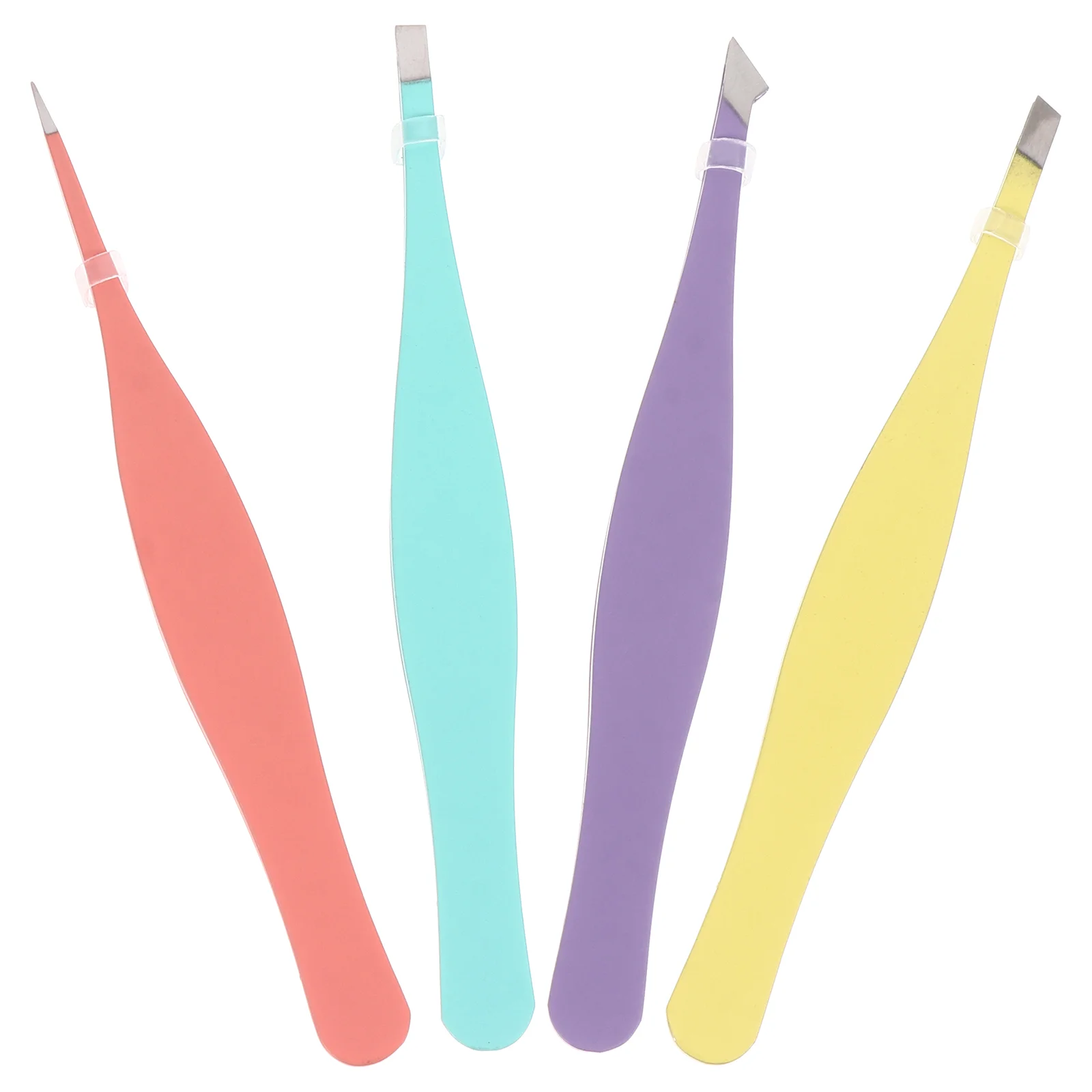 

4pcs Tweezers Slant Tip and Pointed Clip Clamps